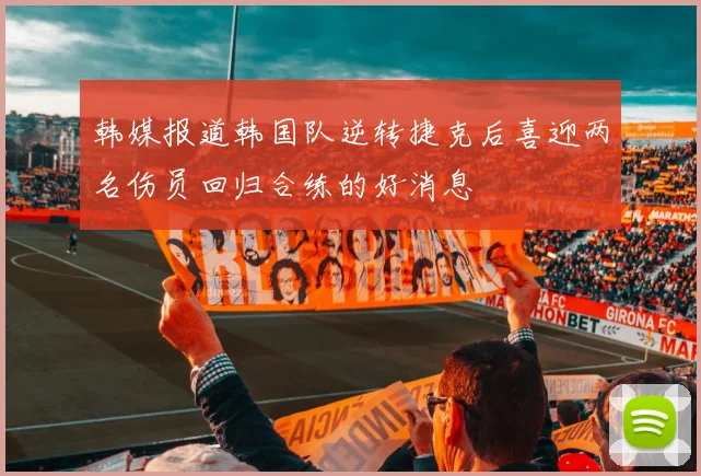 韩媒报道韩国队逆转捷克后喜迎两名伤员回归合练的好消息